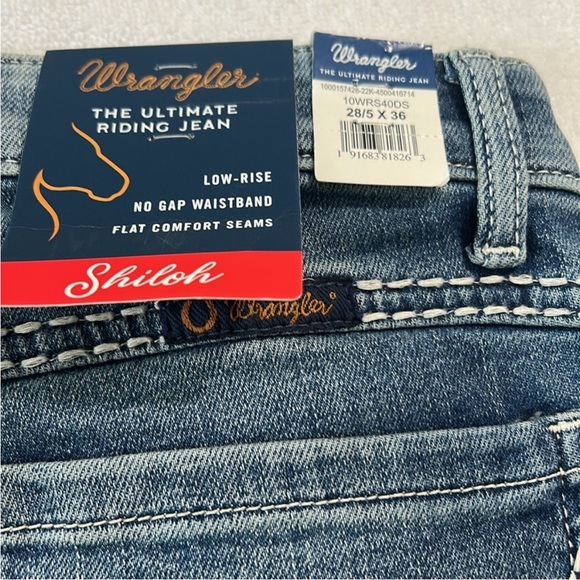 Wrangler 28 / 5 x 36 Jeans Shiloh Scarlett Ultimate Riding Jeans Low-Rise NWT - Picture 12 of 12